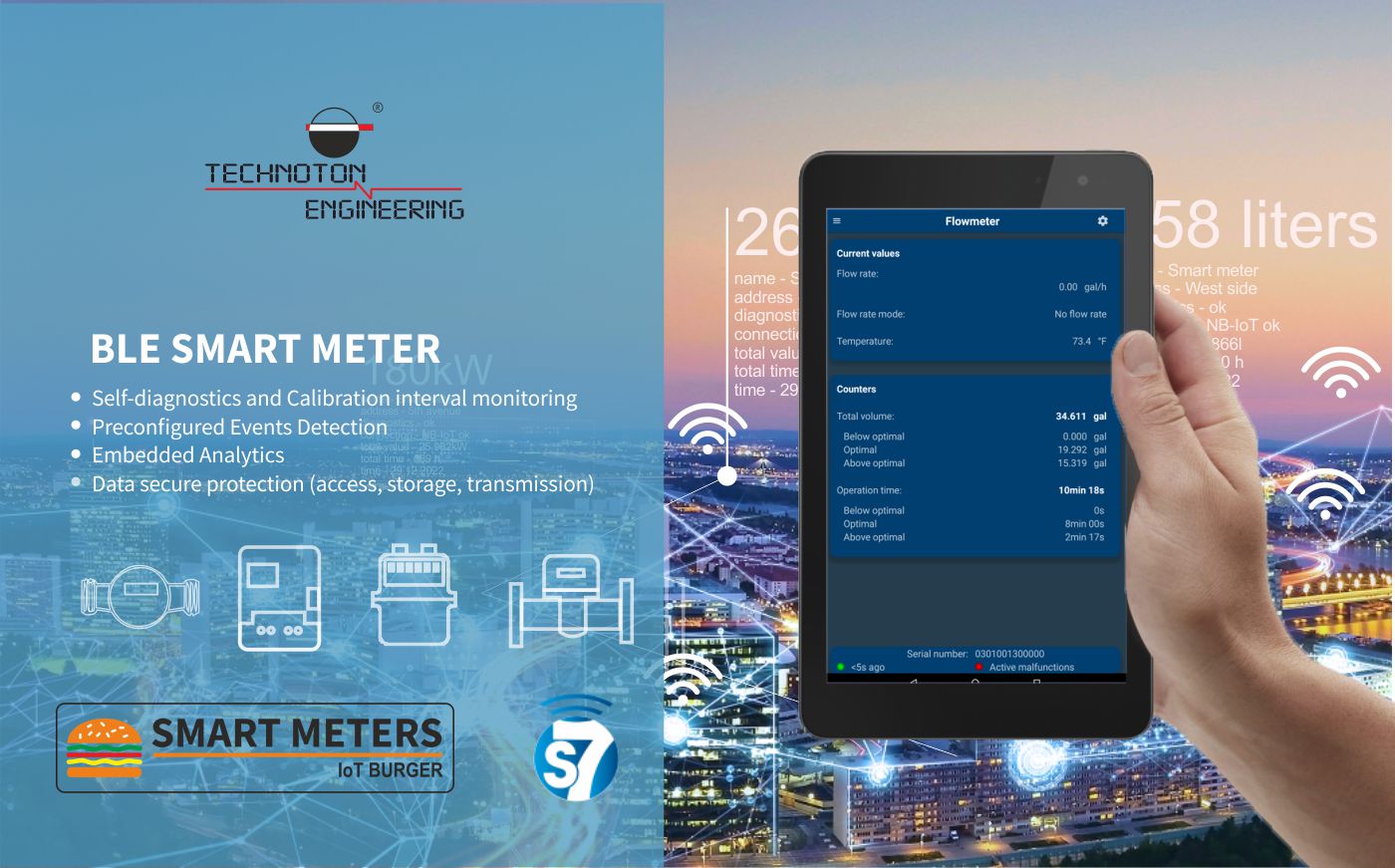 Wireless BLE smart meter development at Technoton Engineering