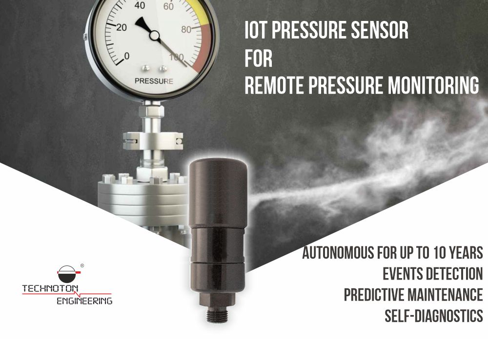 Smart, wireless, IoT pressure sensor